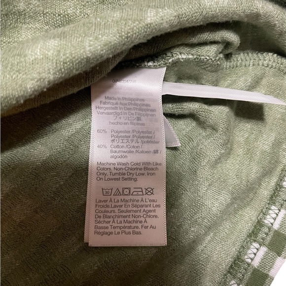 Madewell Jacquard Puff Sleeve Mini Dress‎ Green Gingham Check XS Cottagecore - Picture 11 of 11